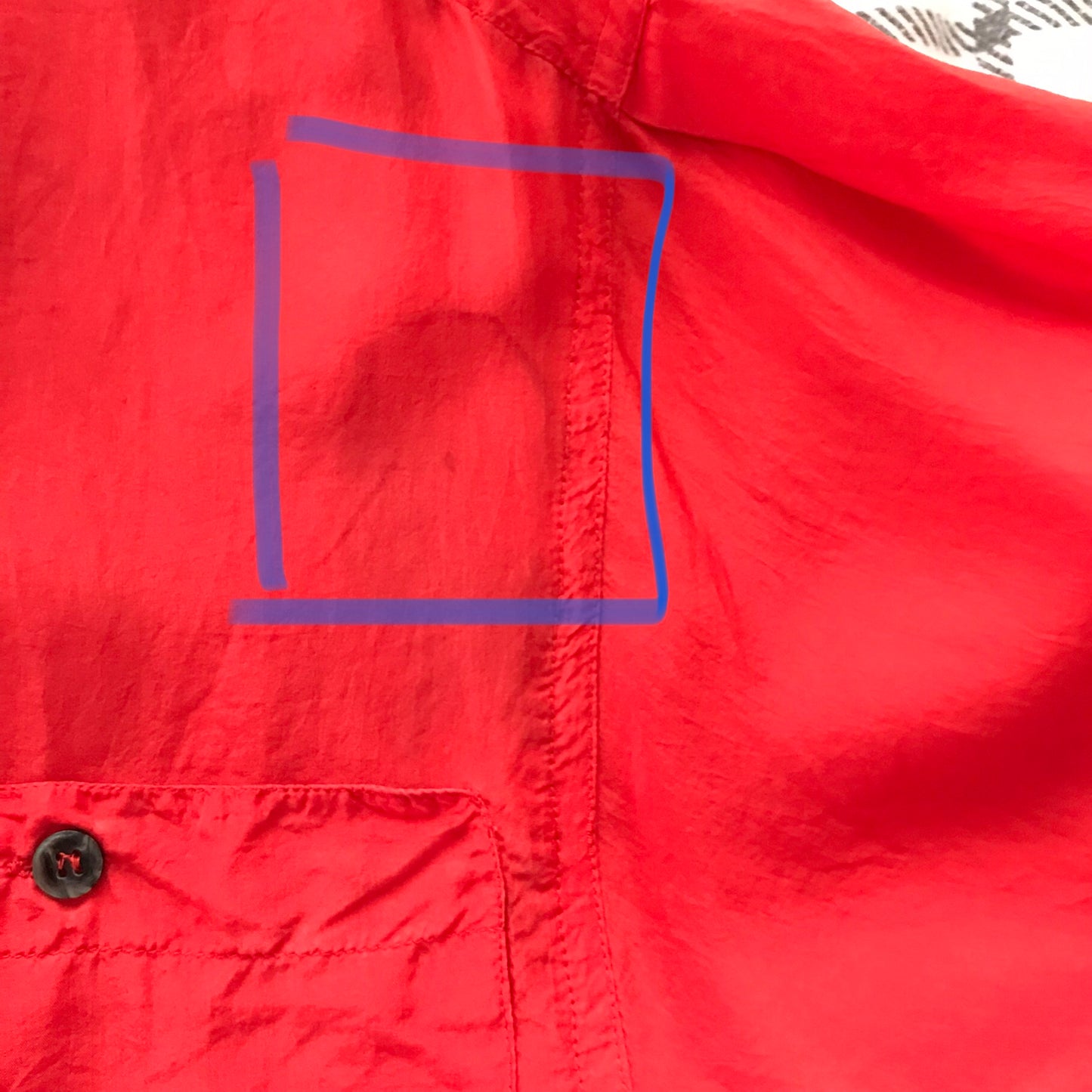 Vintage 1990s Express Bright Red Silk Blouse