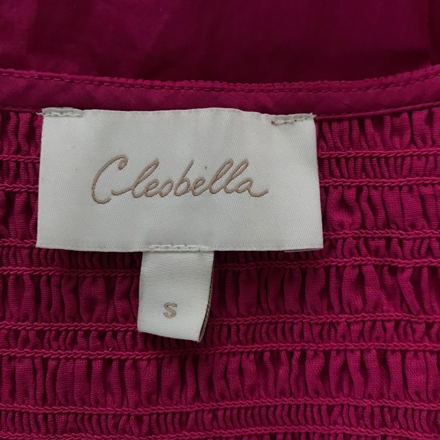 Cleobella Magenta Pink Sleeveless Cotton Retro A Line Summer Midi Dress