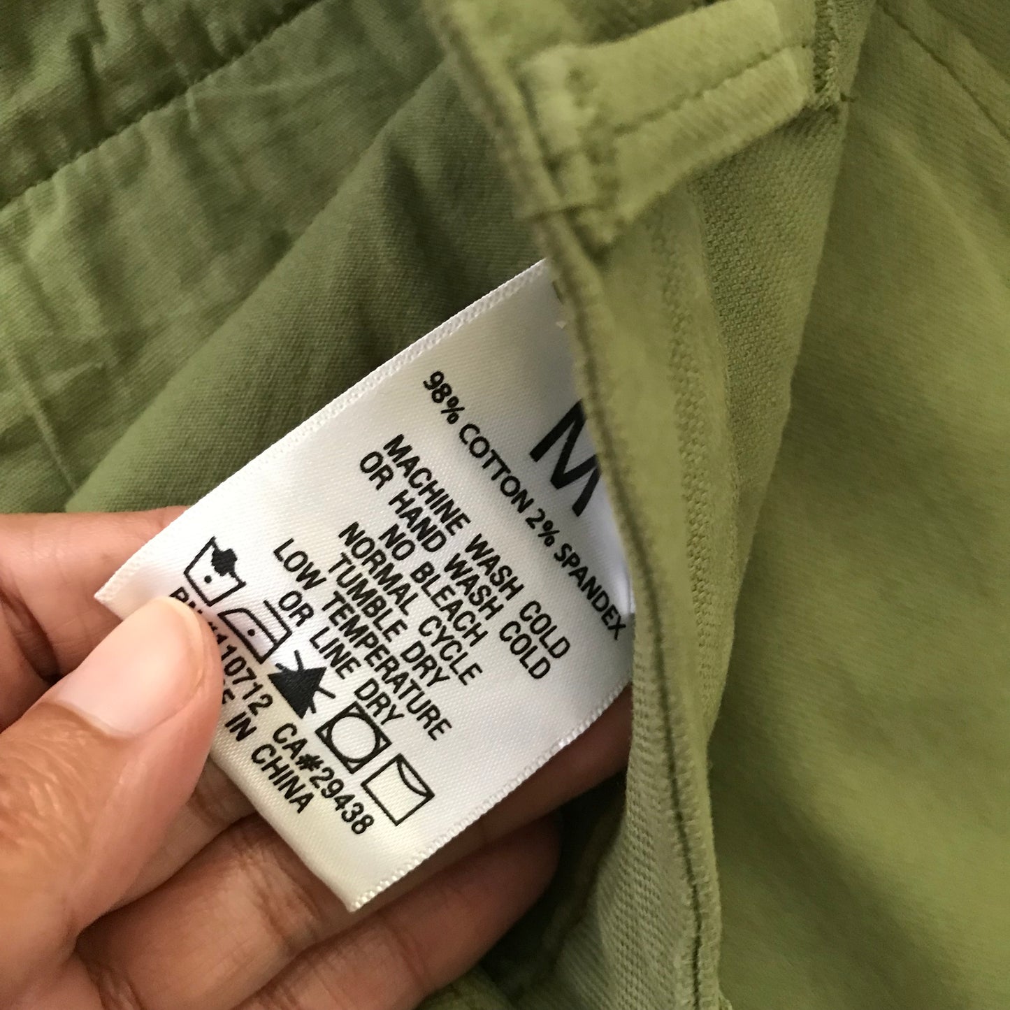 Free People x Driftwood Green Cotton Embroidered Pants