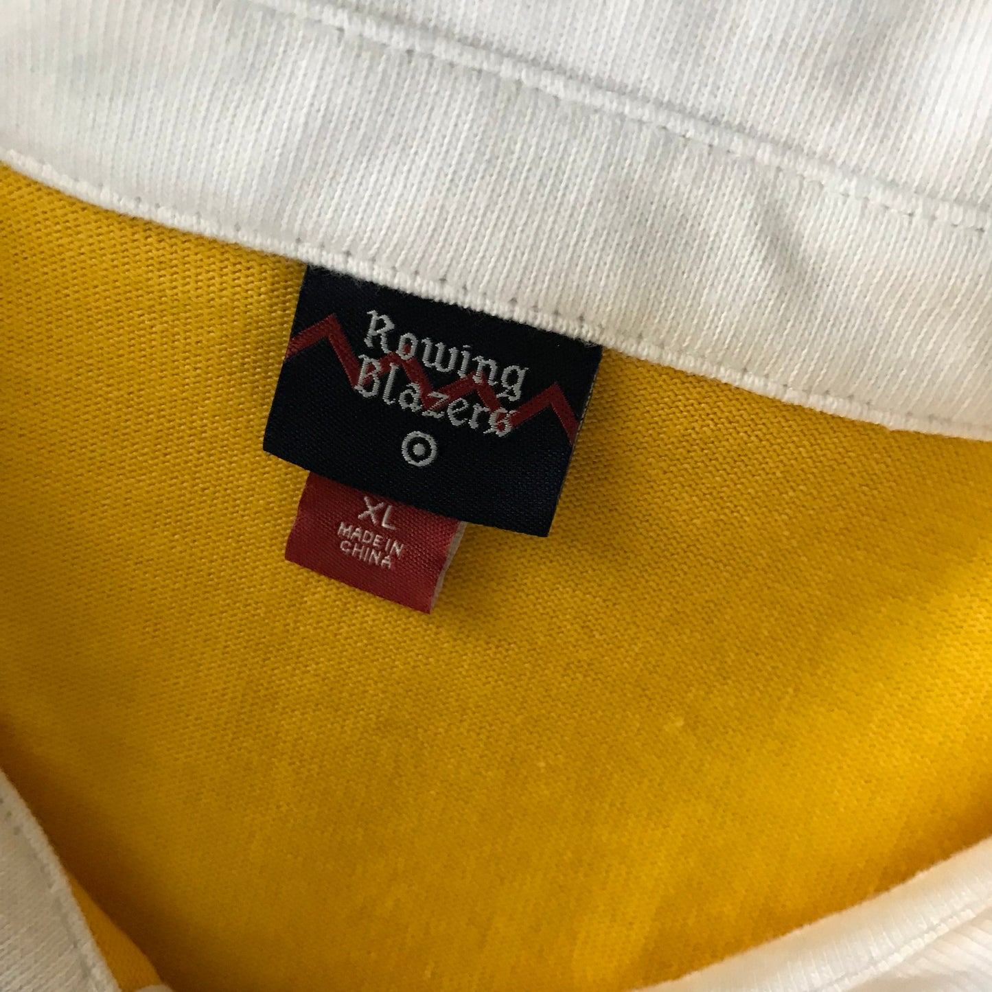 Rowing Blazers Yellow Blue Striped Rugby Shirt