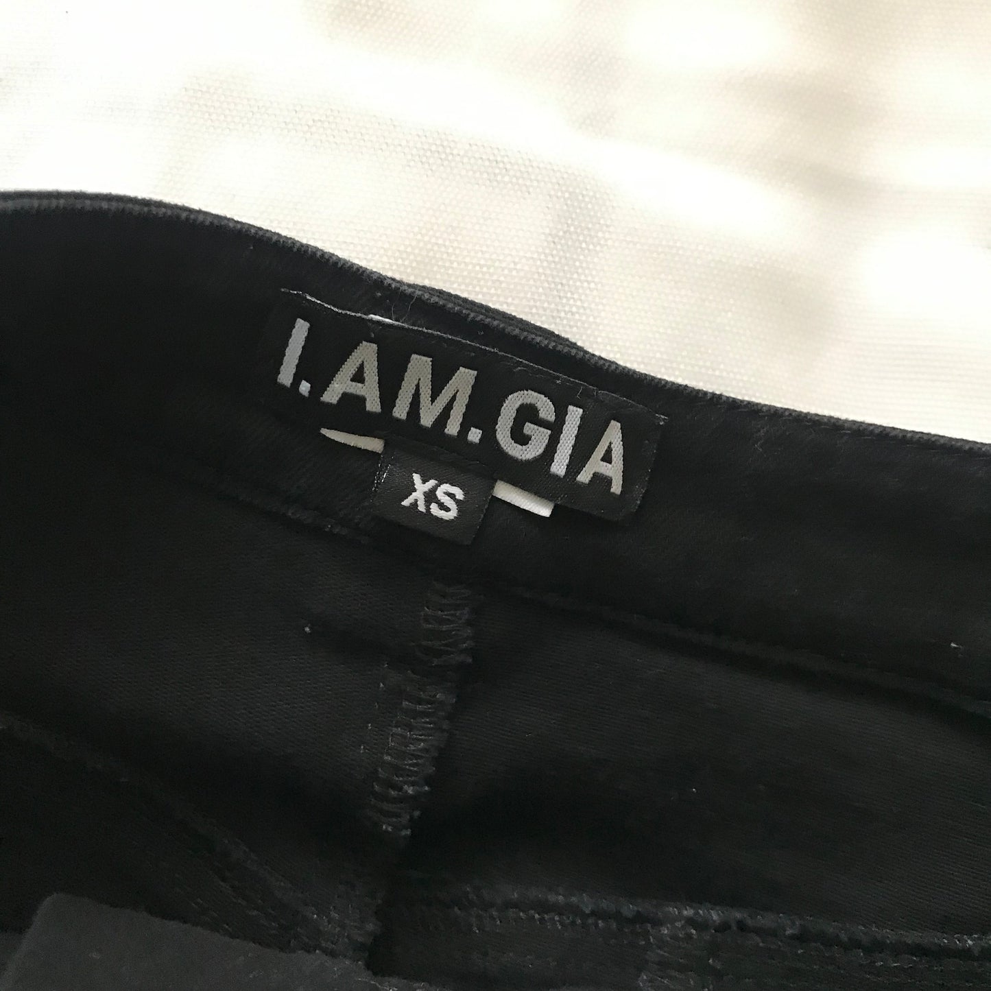 I Am Gia Black Cotton Zipper Utility Cargo Pants
