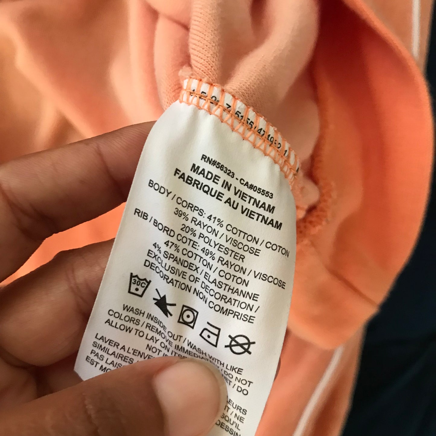 Nike Orange Pastel Cotton Cropped Logo Sweatshirt