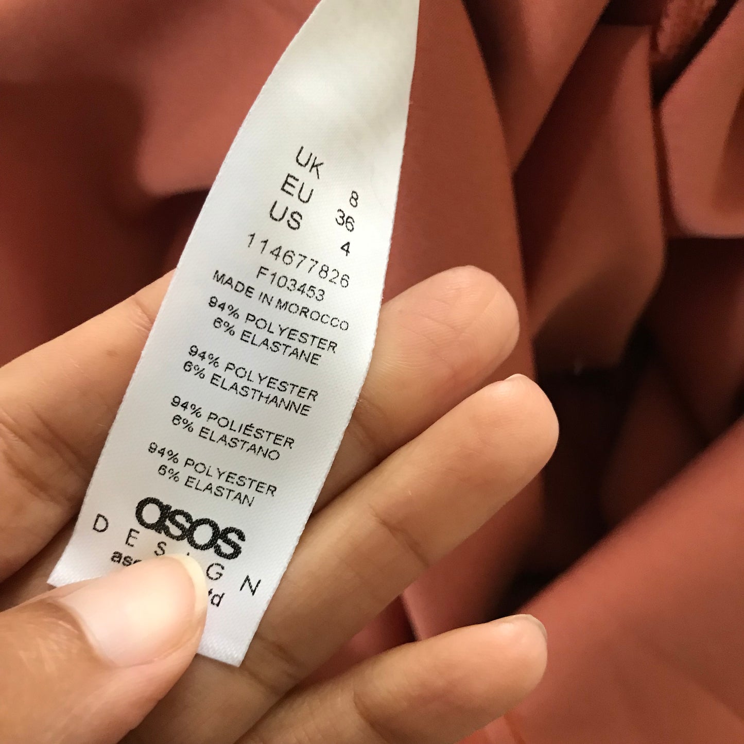 Asos Tan Retro 40s Draped Cocktail Dress