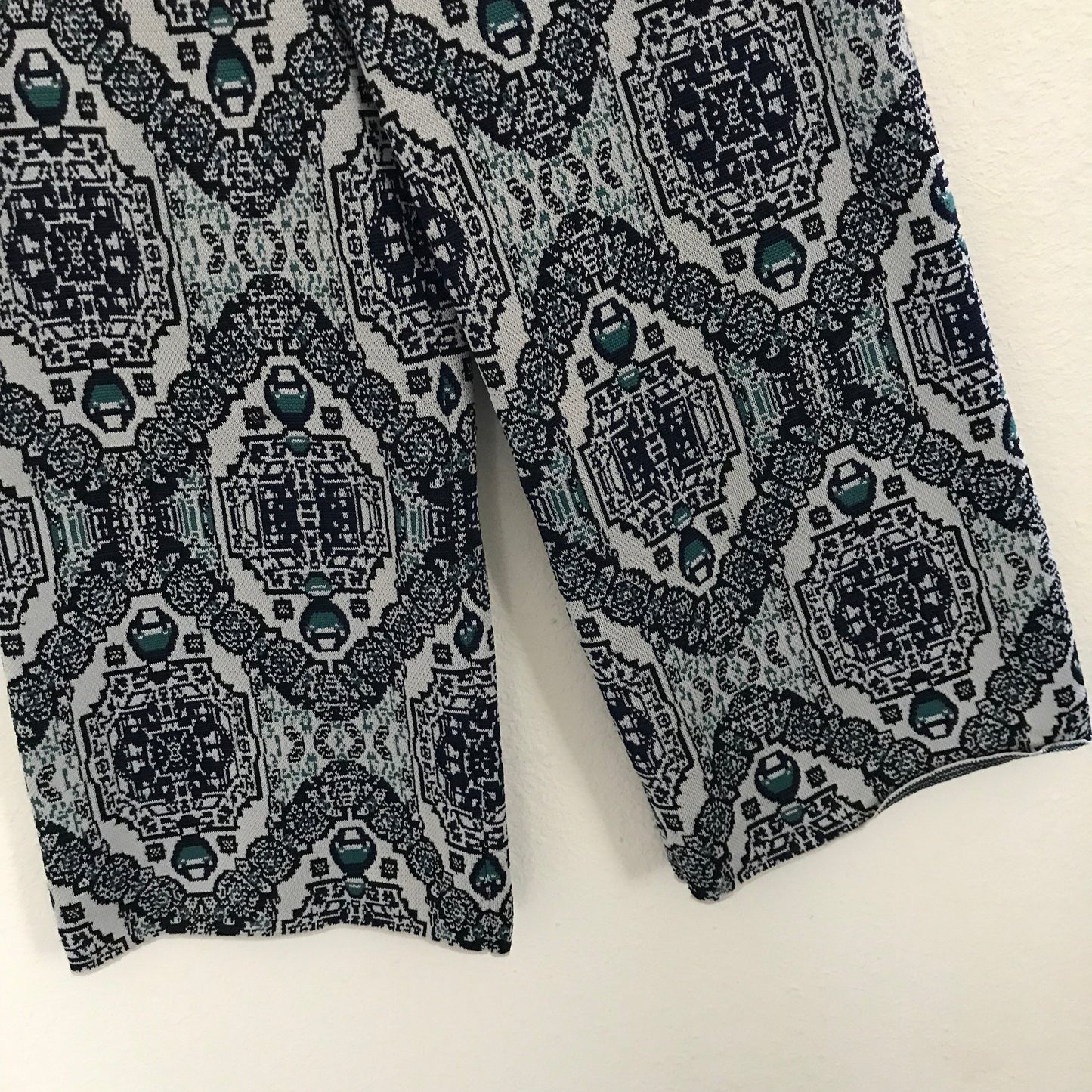 Free People Blue Knit Wide Leg Pants