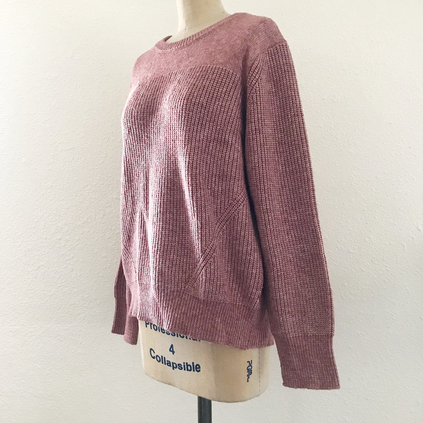 Modern Citizen Pink Knit Long Sleeve Cozy Soft Pullover Sweater