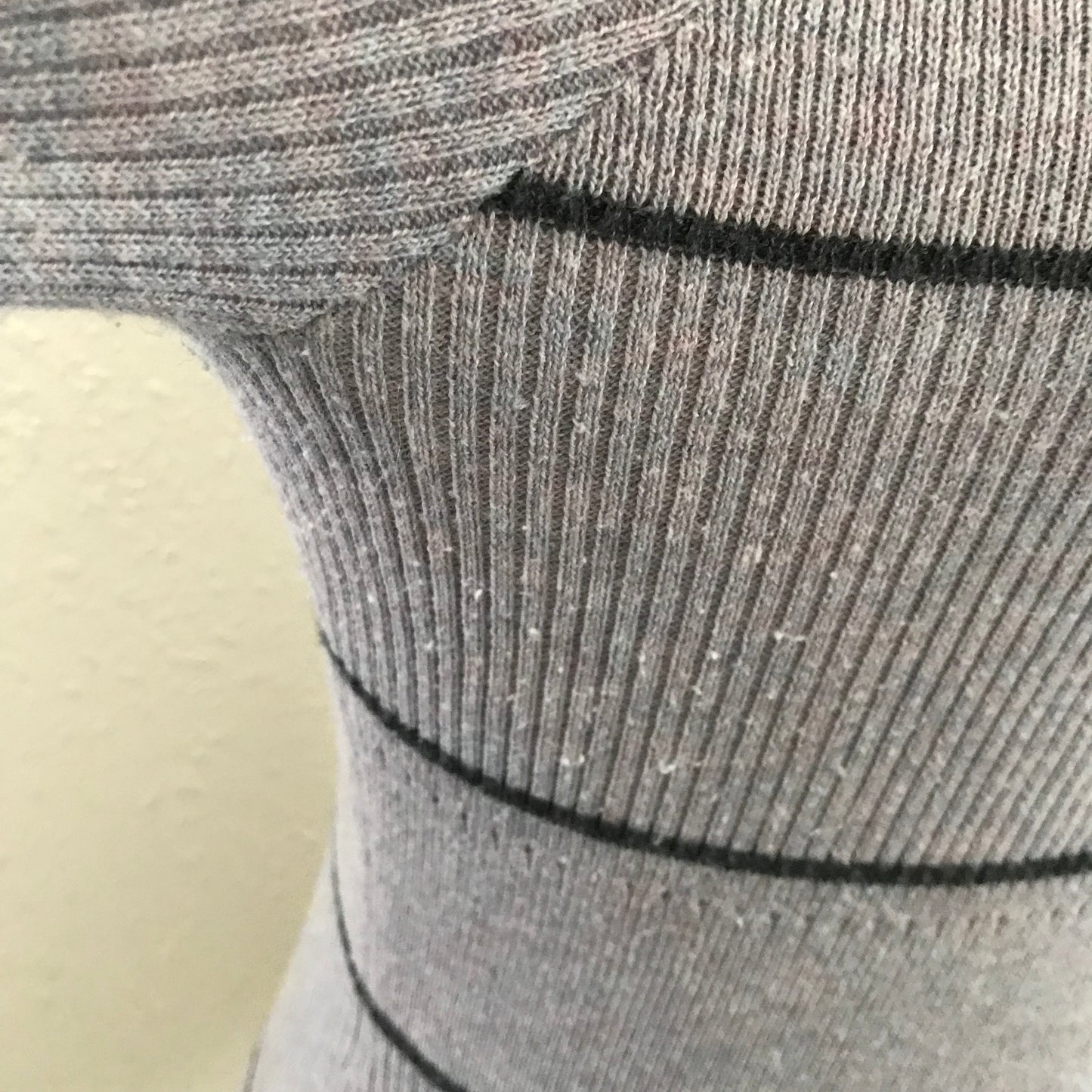 Smartwool Lilac Gray Striped Knit Sweater Top