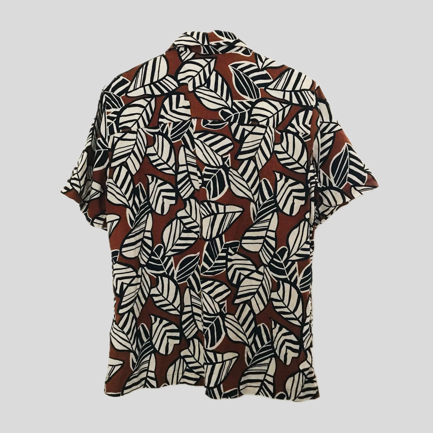 gap-brown-linen-floral-geometric-linen-shirt