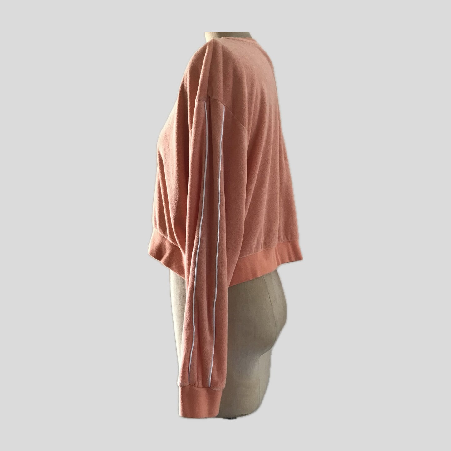 Nike Orange Pastel Cotton Cropped Logo Sweatshirt