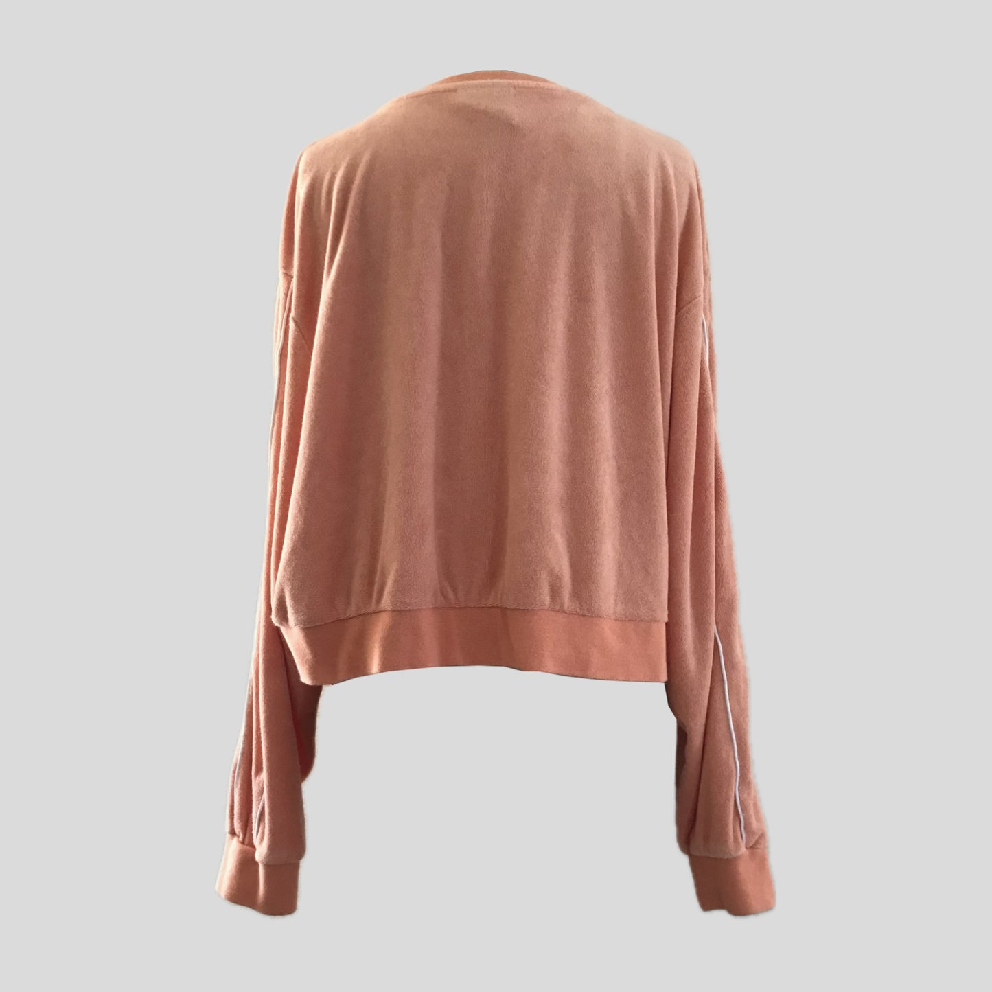 Nike Orange Pastel Cotton Cropped Logo Sweatshirt