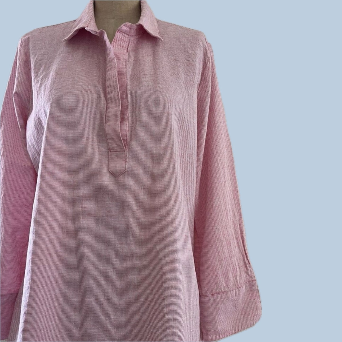 vineyard-vines-prelovely-red-striped-cotton-linen-popover-top