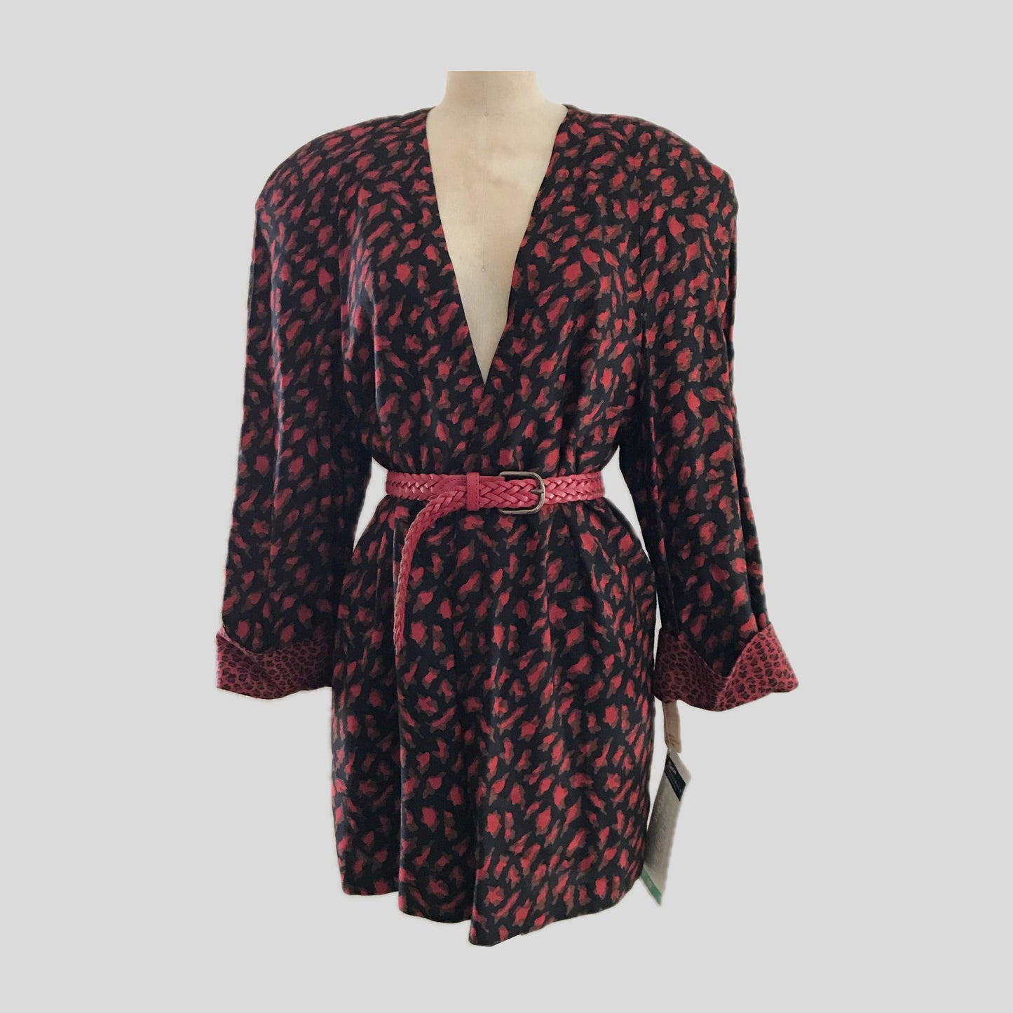 vintage-1980s-red-black-lightweight-blazer-jacket