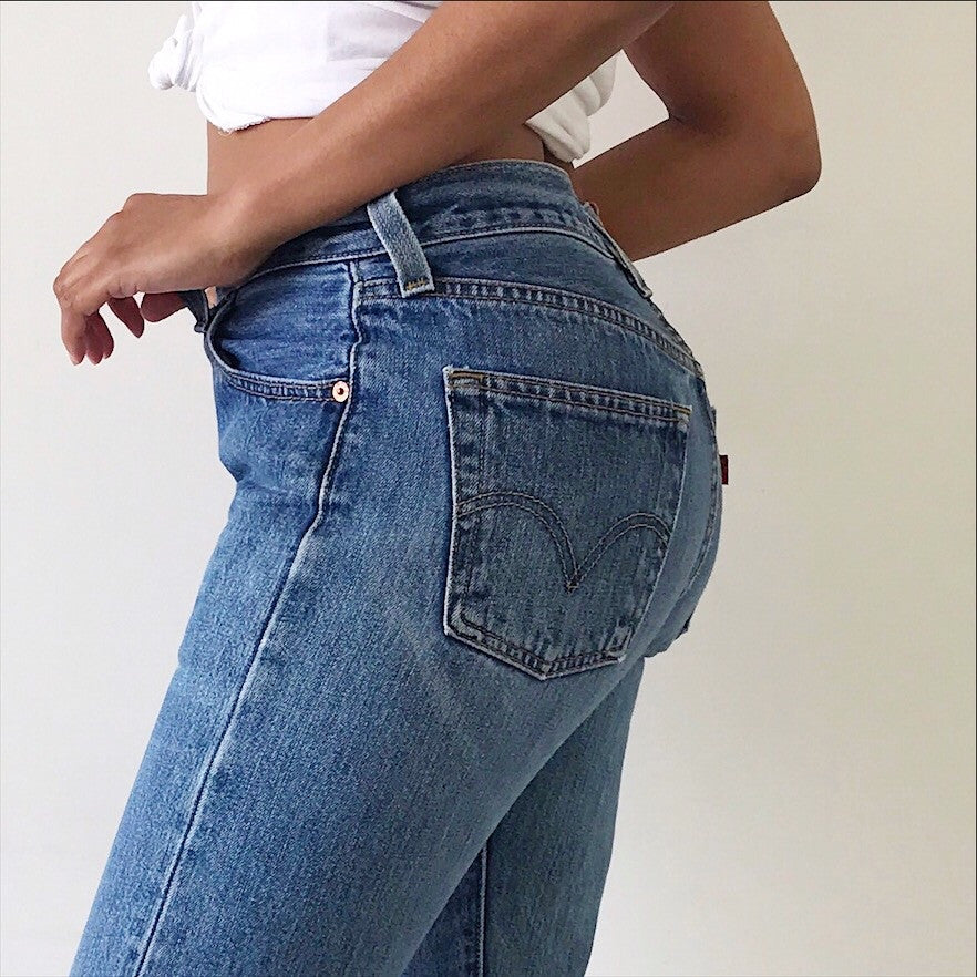 Prelovely - Vintage 90s Levi's 501 Straight Leg High Waist Jeans