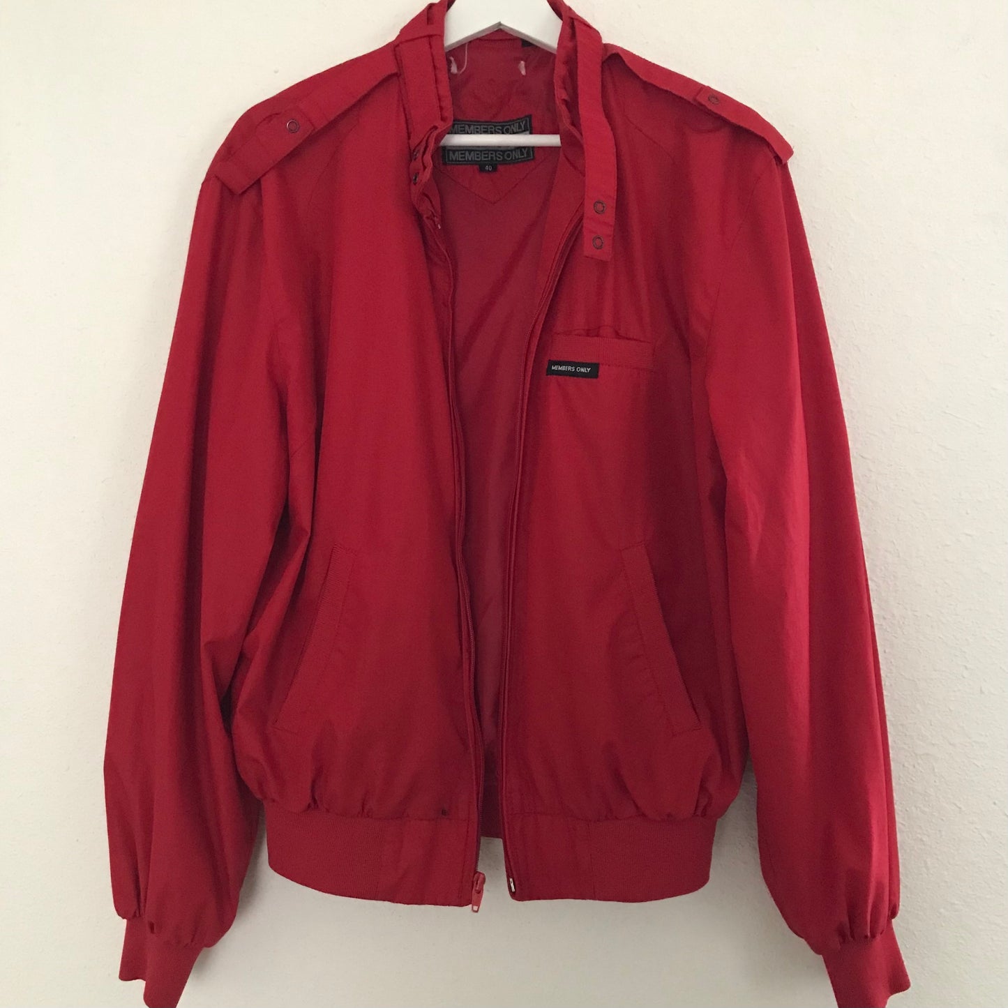 Members Only Vintage Red Lightweight Retro Jacket