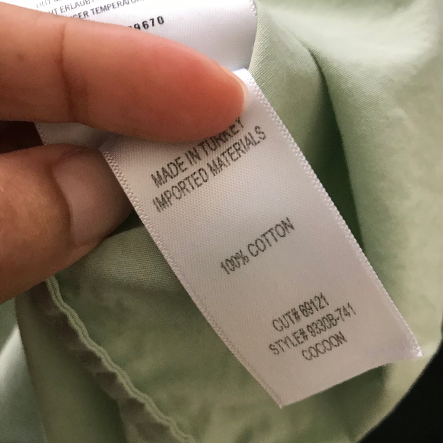 Citizens of Humanity Pistachio Green Oversized Cotton Shirt