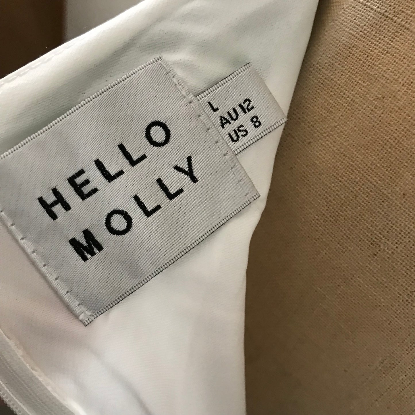 Hello Molly White Green Floral Backless Midi Dress