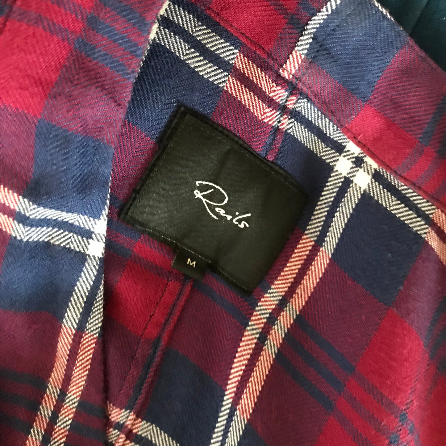 Rails Sloane Red + Blue Plaid Tie Front Shirt