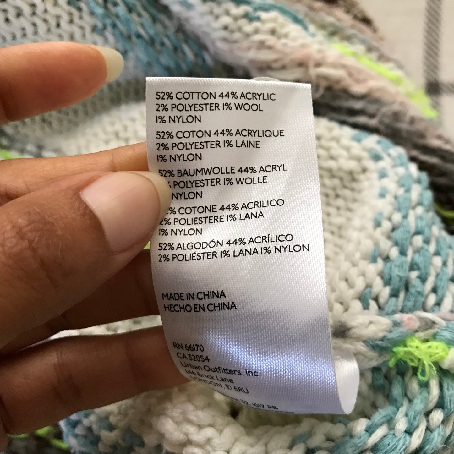 Anthropologie Ivory Fair Isle Hooded Poncho Sweater