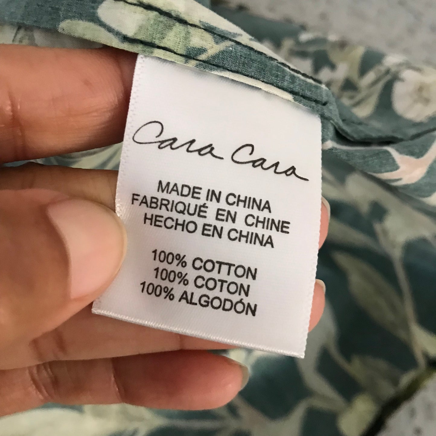 Cara Cara Green Floral Strapless Midi Dress