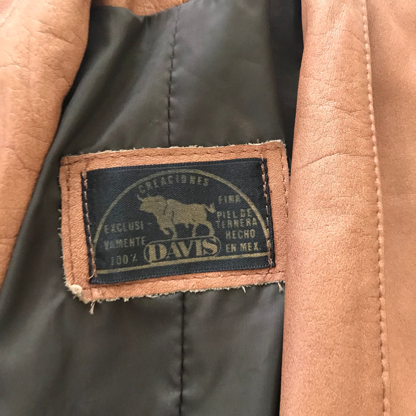 Vintage 1980s Brown Cropped Leather Jacket
