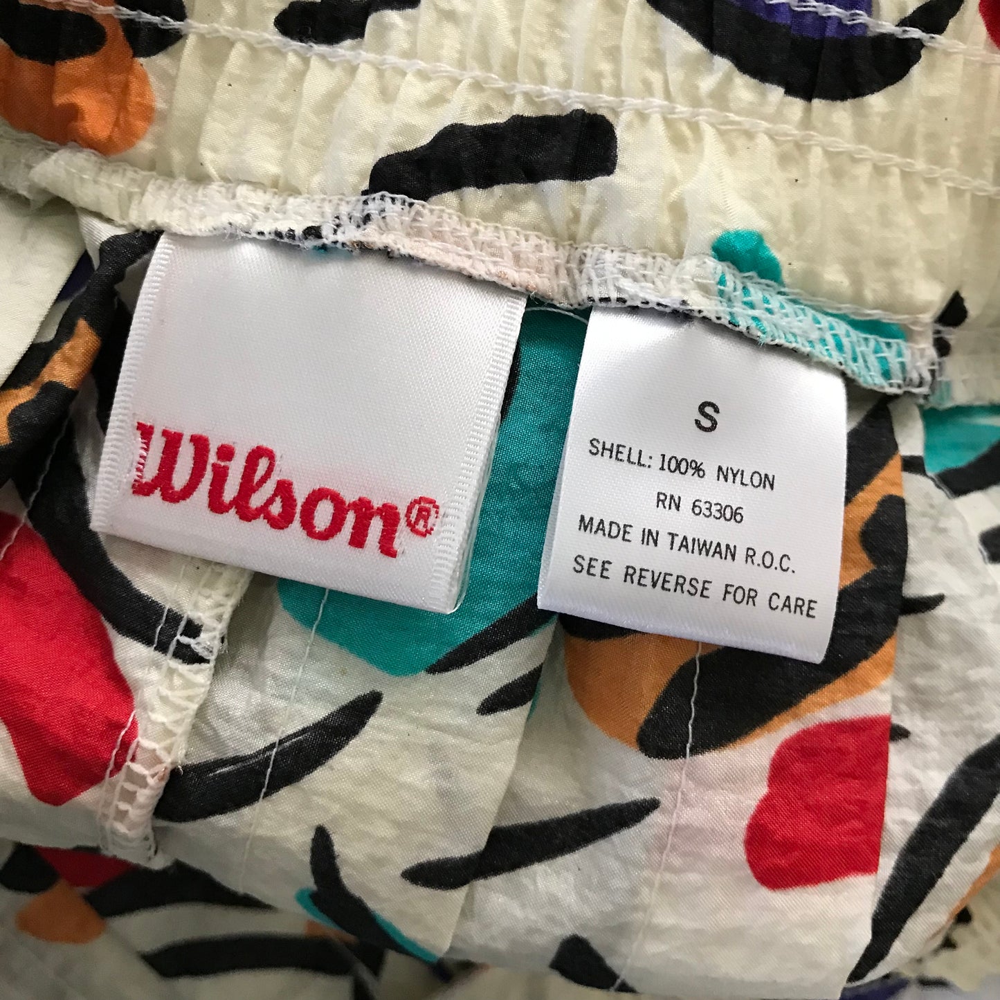 Vintage 1990s Colorful Geometric Pleated Tennis Skirt