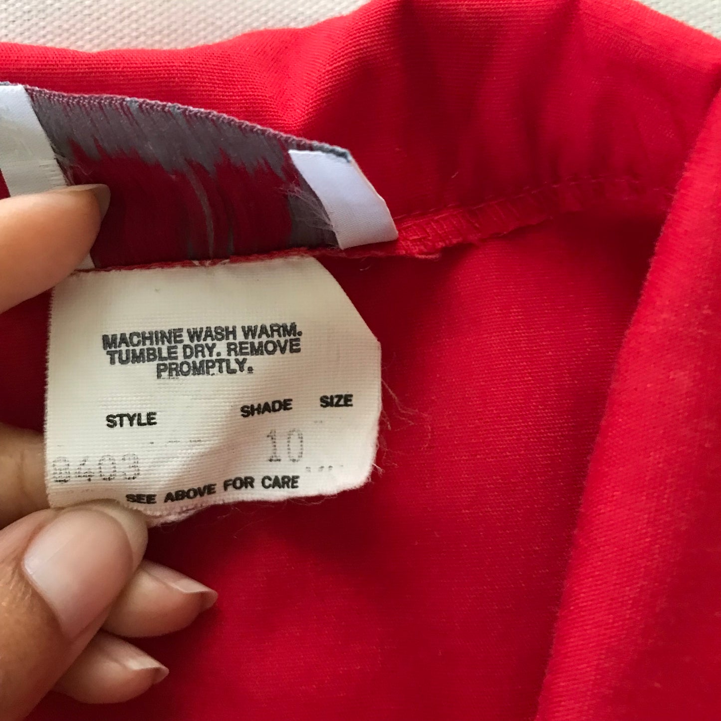 Vintage Serbin 1960s Red A Line Midi Dress