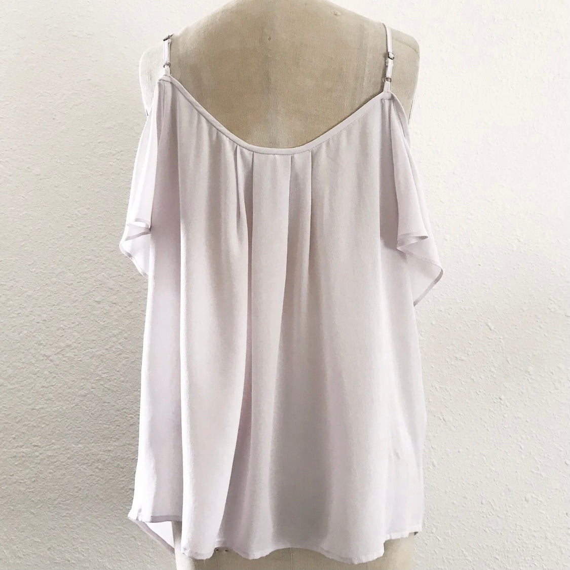 Joie Silk Lilac Off Shoulder Strappy Blouse Top