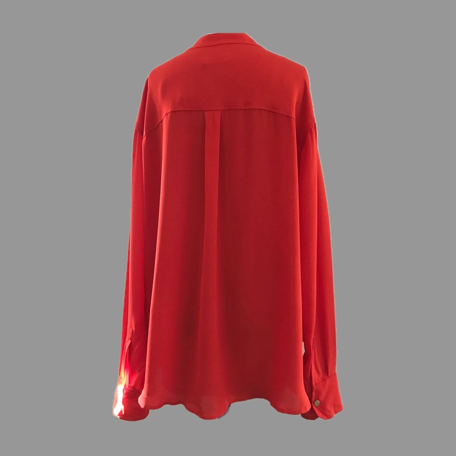 ALC-red-silk-draped-holiday-blouse-top