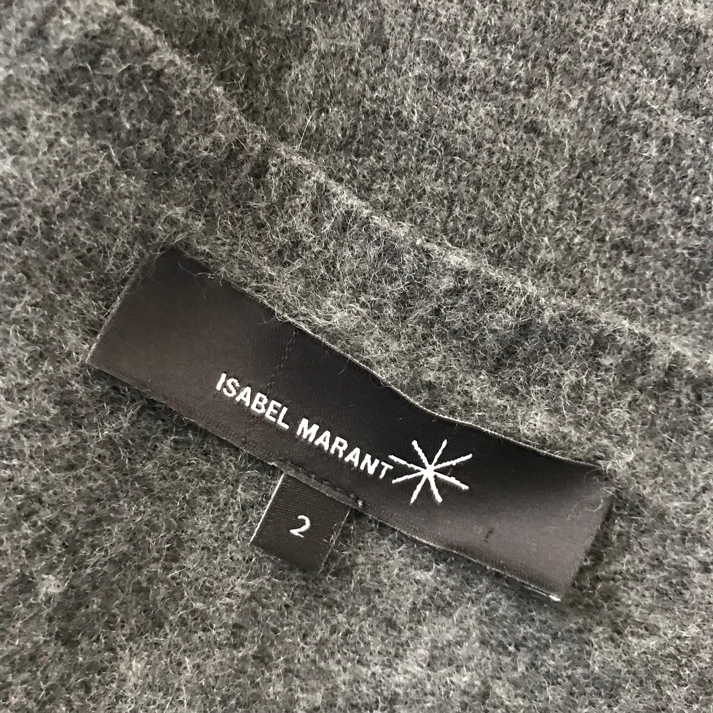 Isabel Marant Gray Cashmere V Neck Sweater