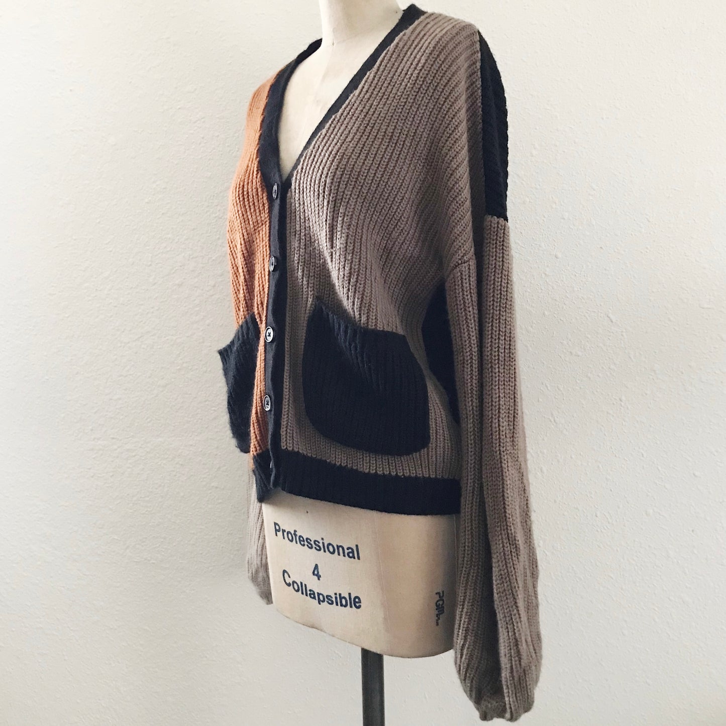 Brixton Brown Knit Long Bell Sleeve Cardigan Sweater