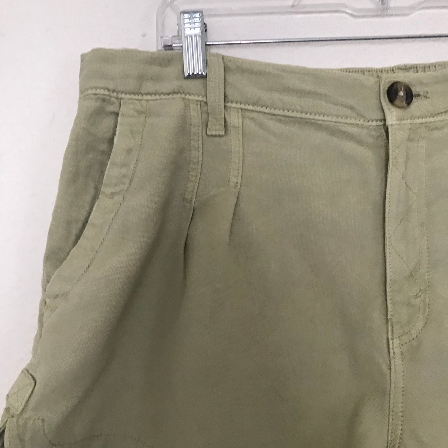 Aerie Green Cotton Mini Shorts