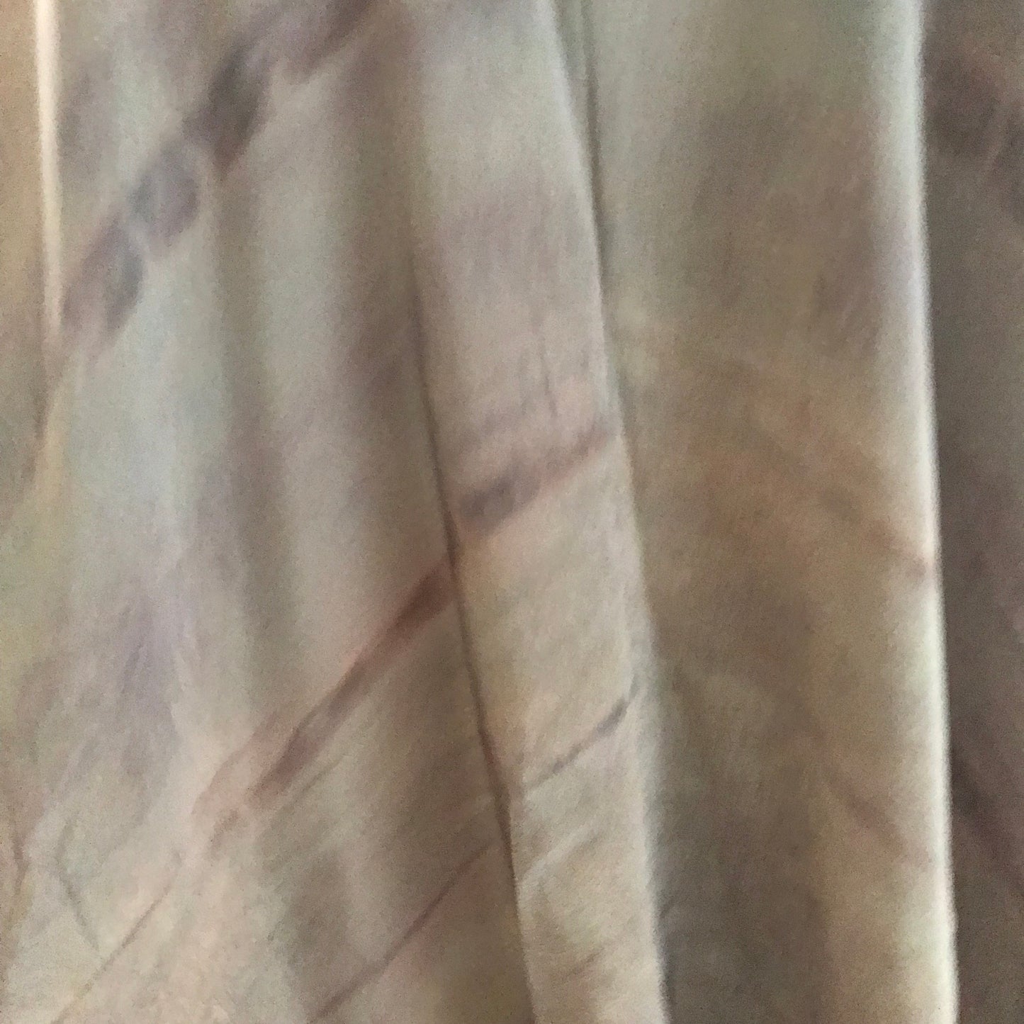 Eileen Fisher Brown Silk Oversized Tunic Blouse