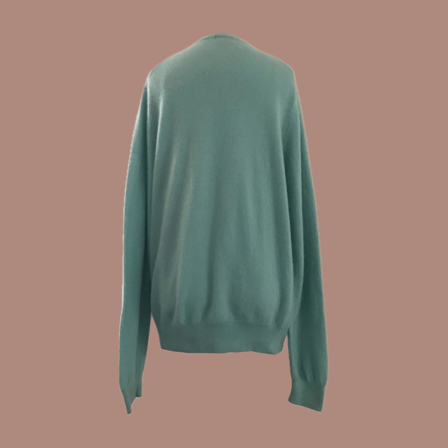 Uniqlo-Mint-Green-Cashmere-V-Neck-Sweater