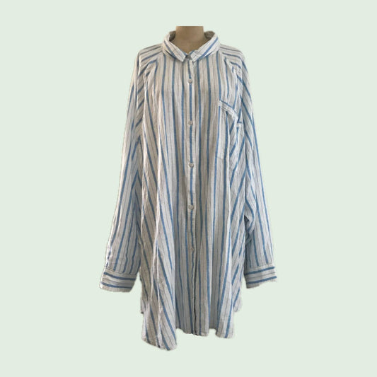 aerie-blue-white-striped-linen-oversized-top