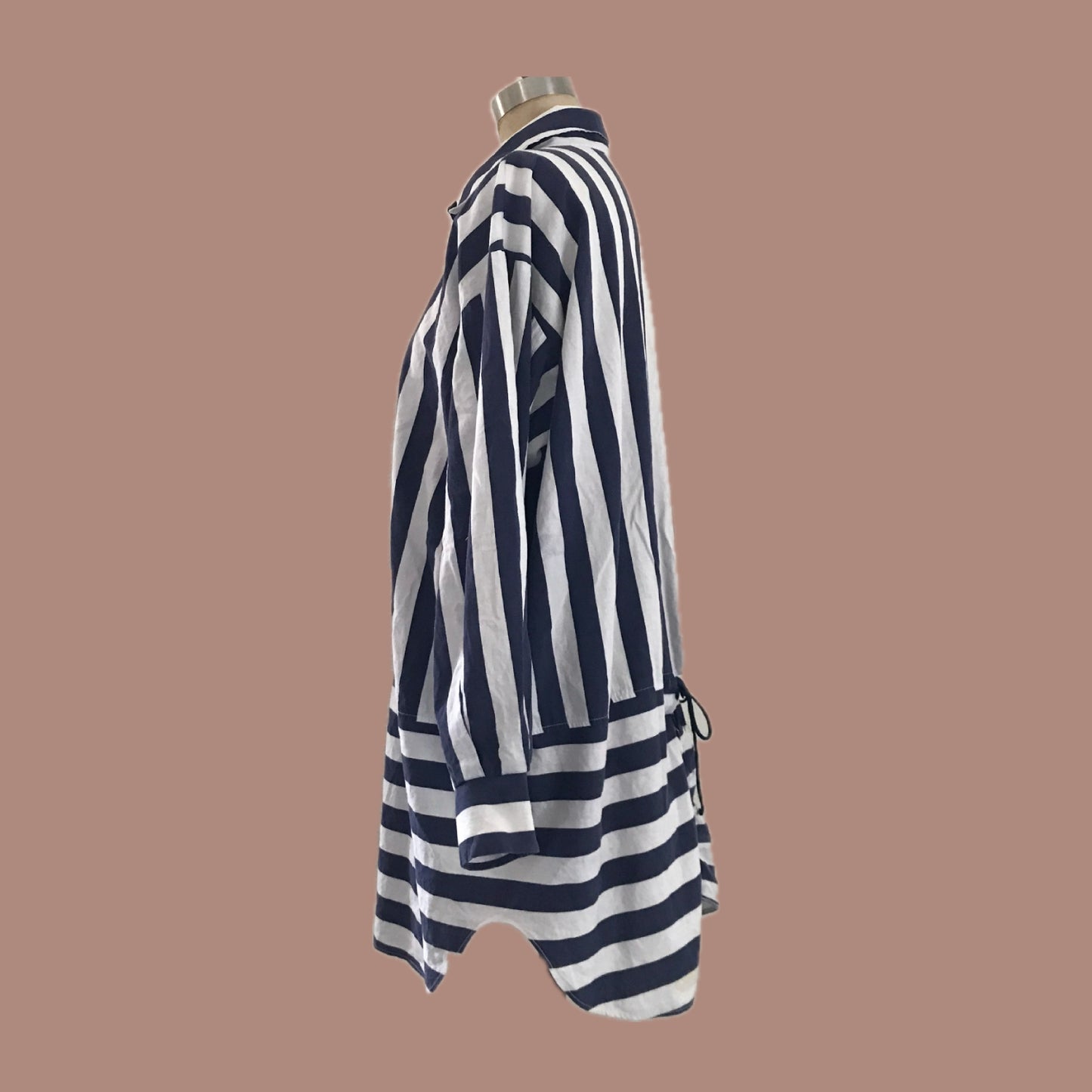 bill-blass-vintage-1990s-navy-white-striped-cotton-shirt