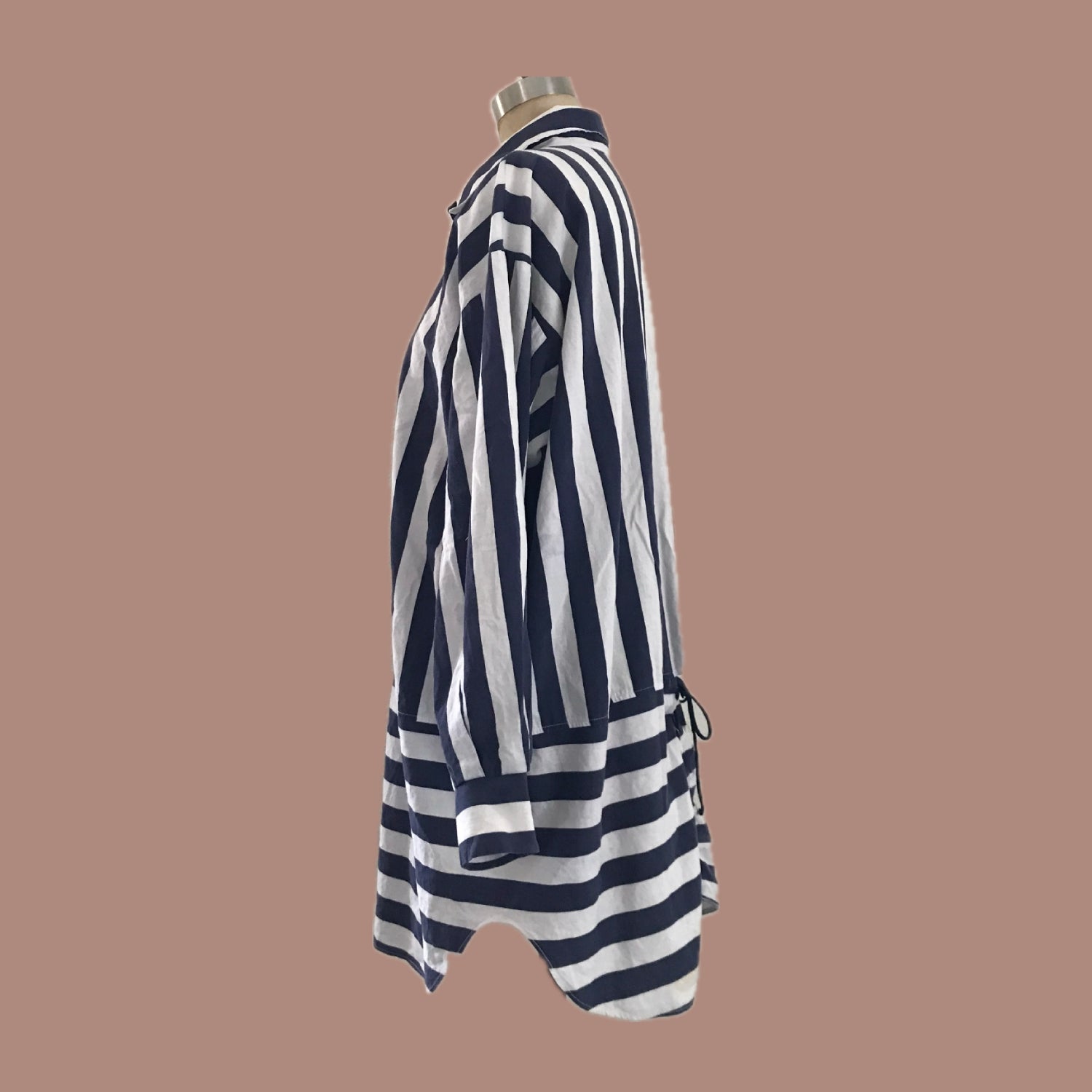 bill-blass-vintage-1990s-navy-white-striped-cotton-shirt