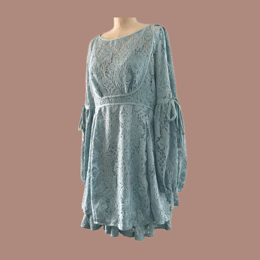 free-people-blue-lace-long-bubble-sleeve-mini-dress
