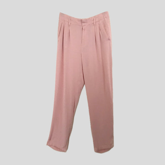 Gap Blush Pink Pleated Satin Trousers