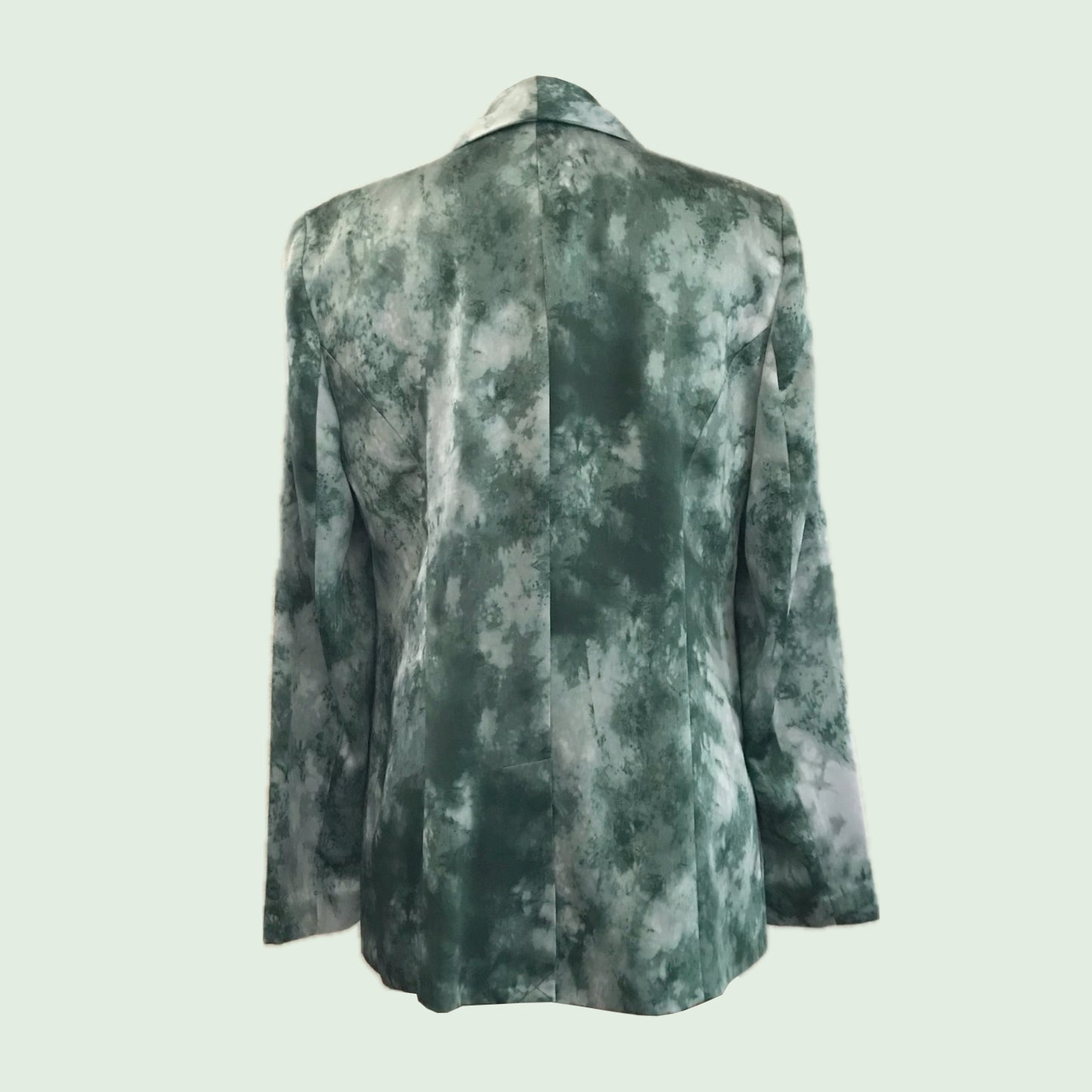 INC Green  Satin Tuxedo Jacket Blazer