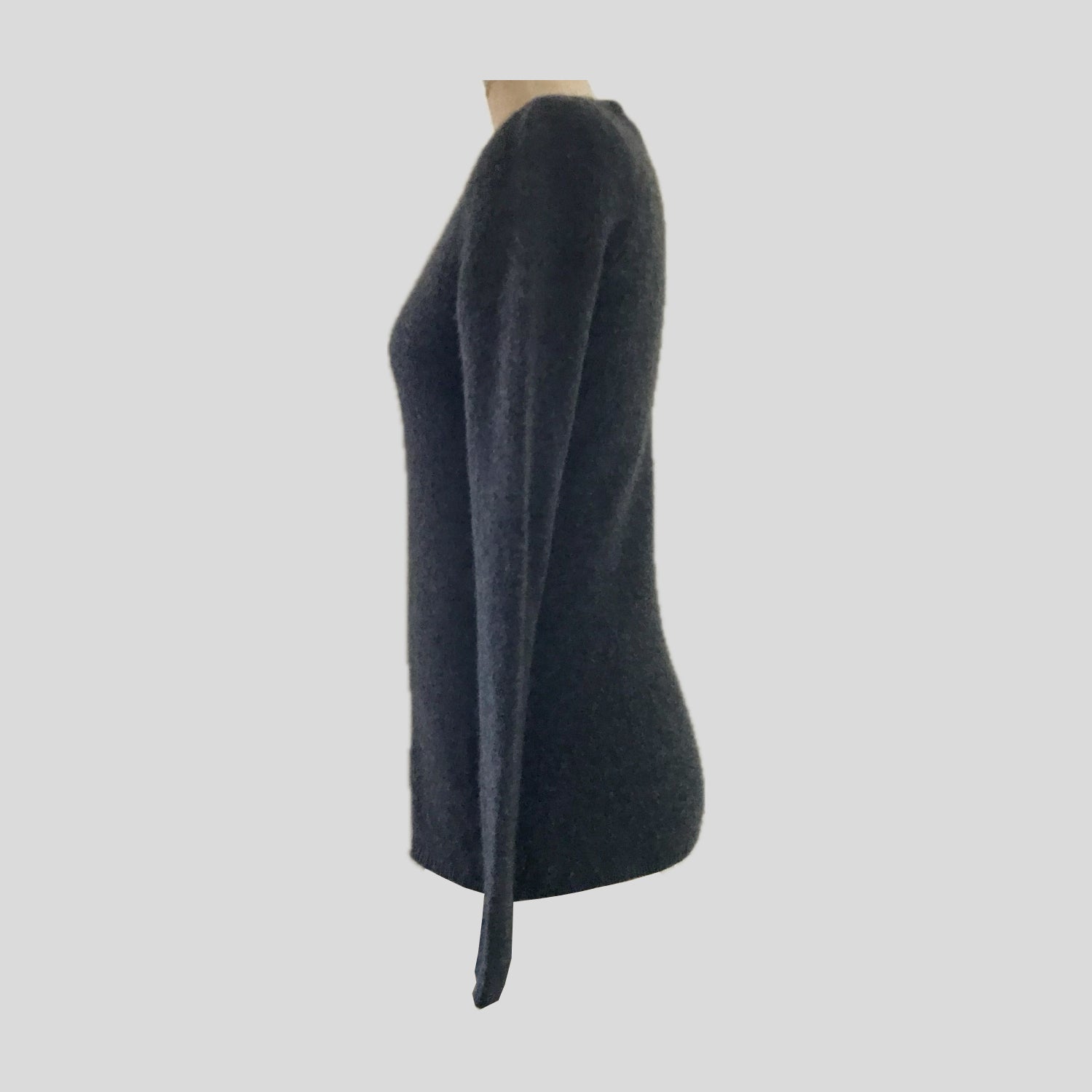 isabel-marant-gray-cashmere-v-neck-sweater