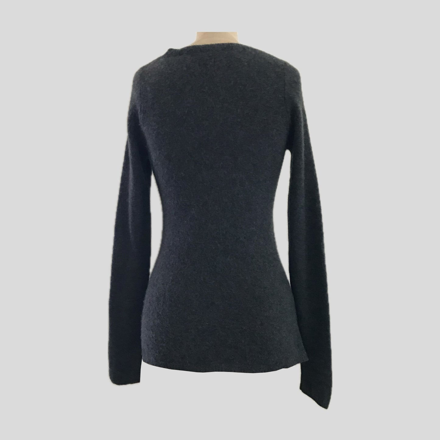 isabel-marant-gray-cashmere-v-neck-sweater