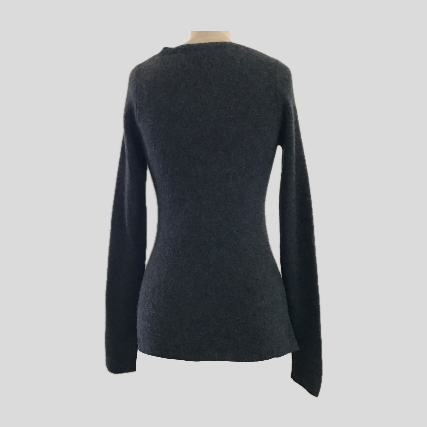 isabel-marant-gray-cashmere-v-neck-sweater