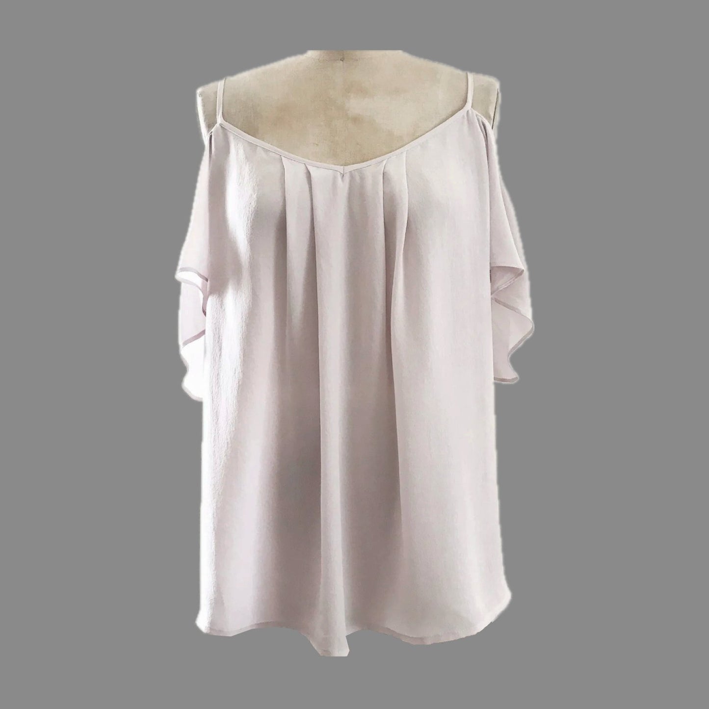 Joie Silk Lilac Off Shoulder Strappy Blouse Top
