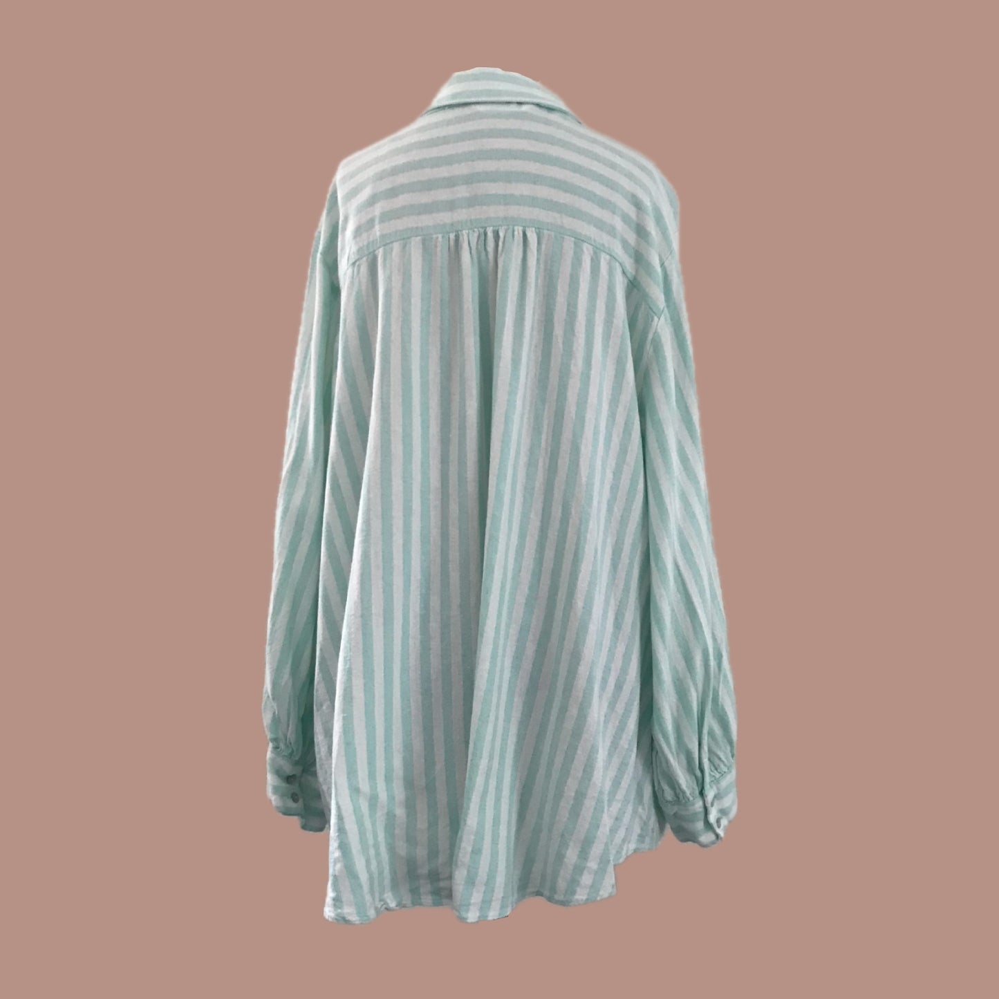 lauren-conrad-blue-white-striped-linen-shirt