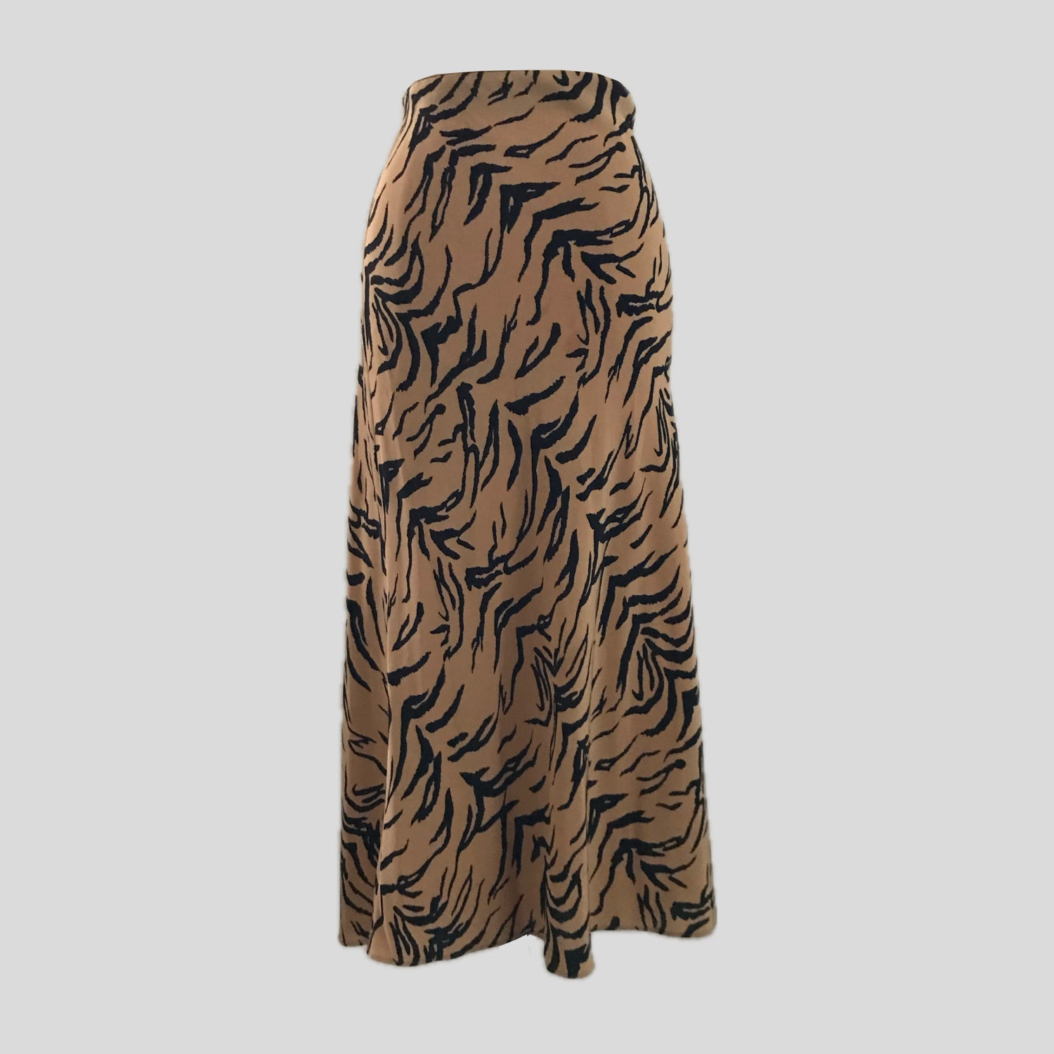 madewell-tan-silk-animal-print-midi-skirt