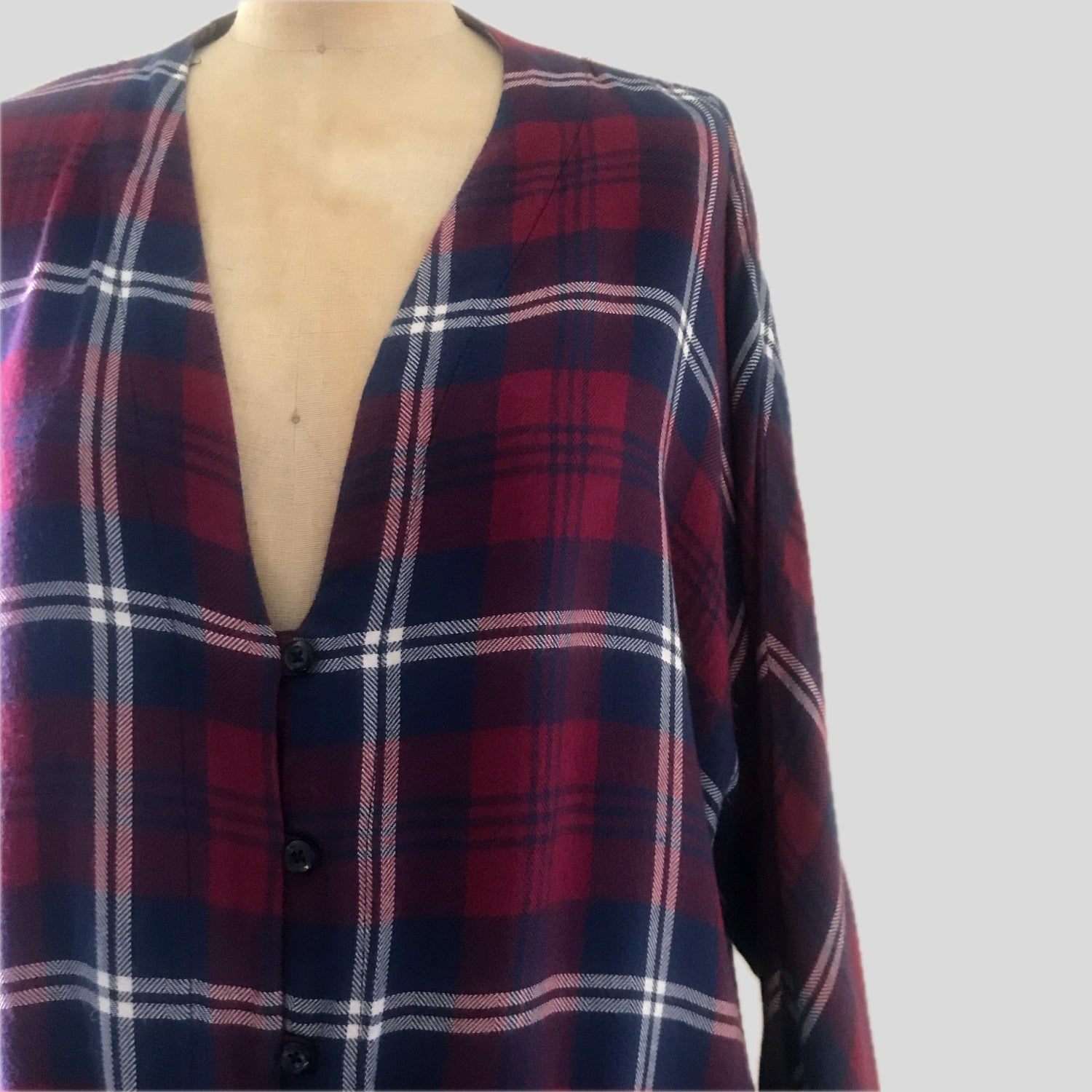 rails-red-blue-plaid-v-neck-shirt-top