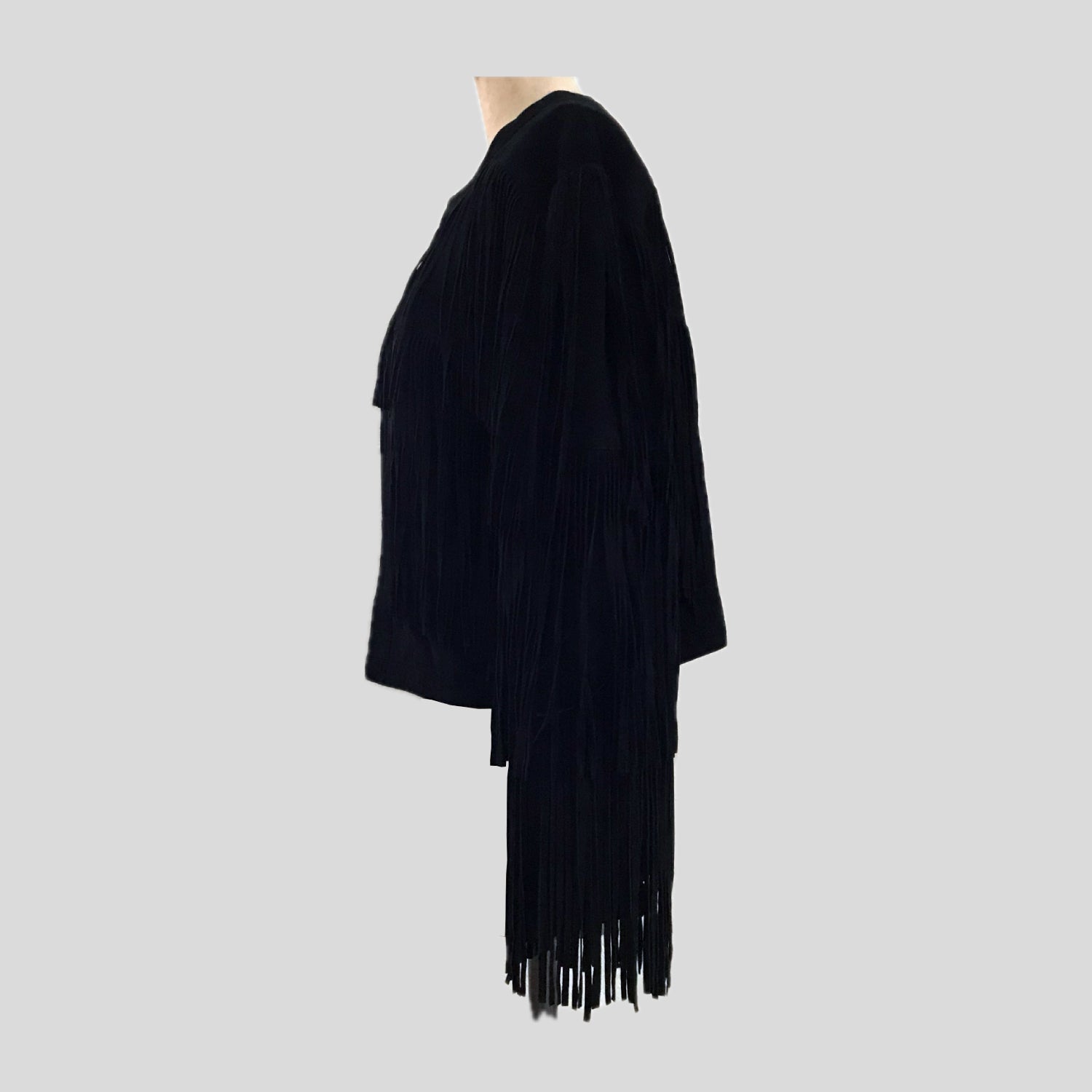 raj-black-suede-fringe-hippie-boho-jacket