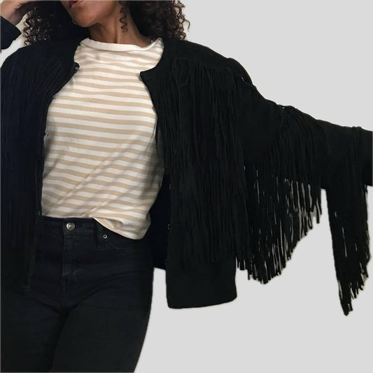 raj-black-suede-fringe-hippie-boho-jacket