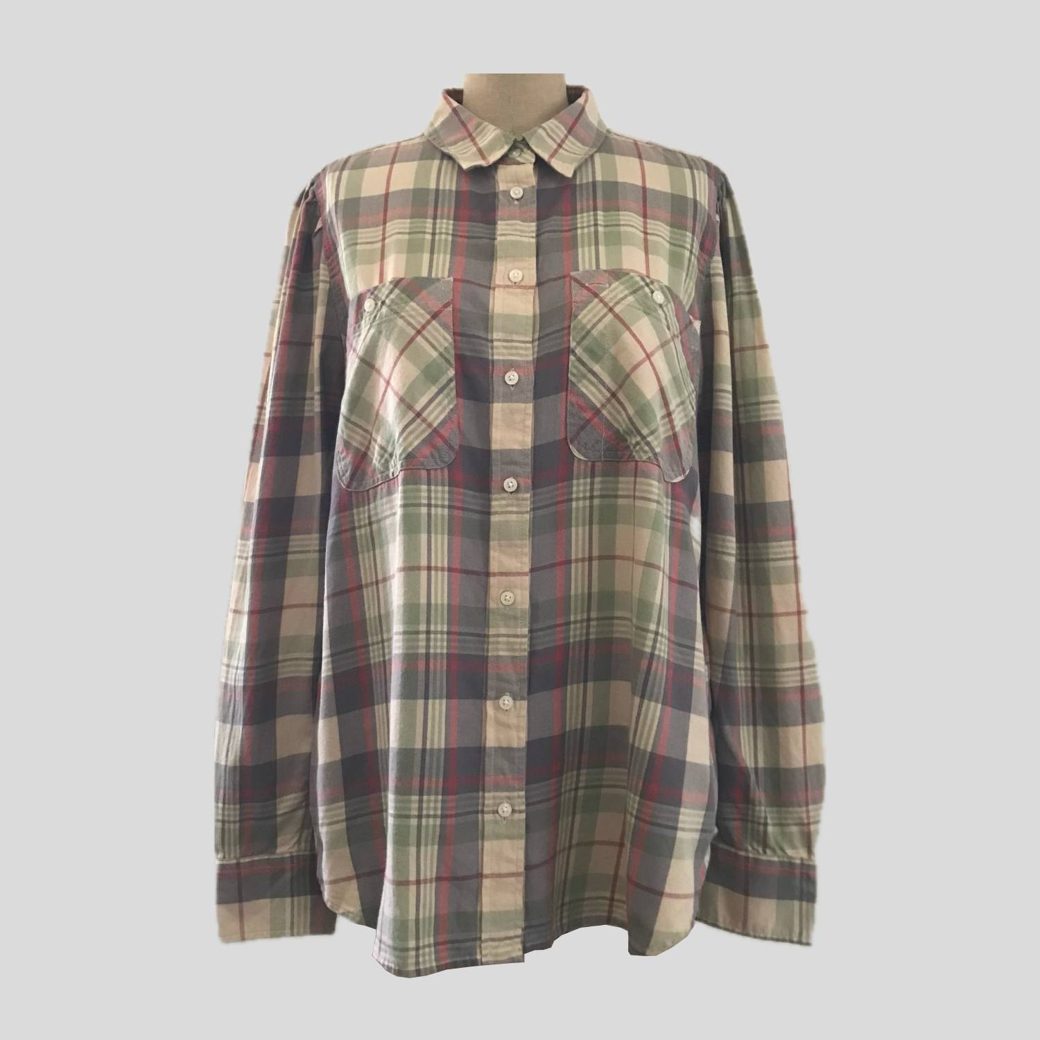 ralph-lauren-cotton-country-plaid-butter-yellow-top-shirt