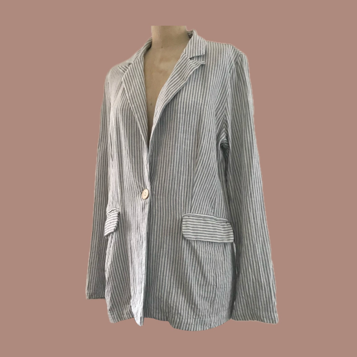 sage-the-label-linen-blue-white-striped-blazer