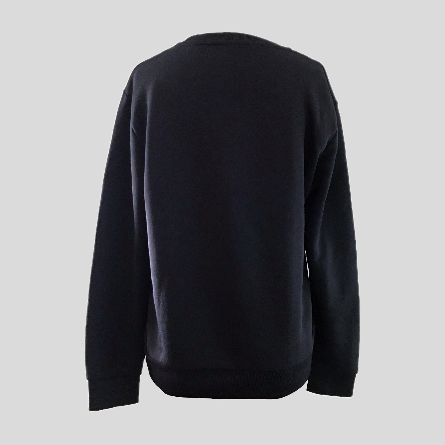 sandro-black-cotton-fluer-di-lis-sweatshirt